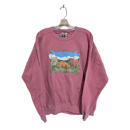The Branded Roan Apparel Prairie Pastures Crewneck - Brick *NEW*