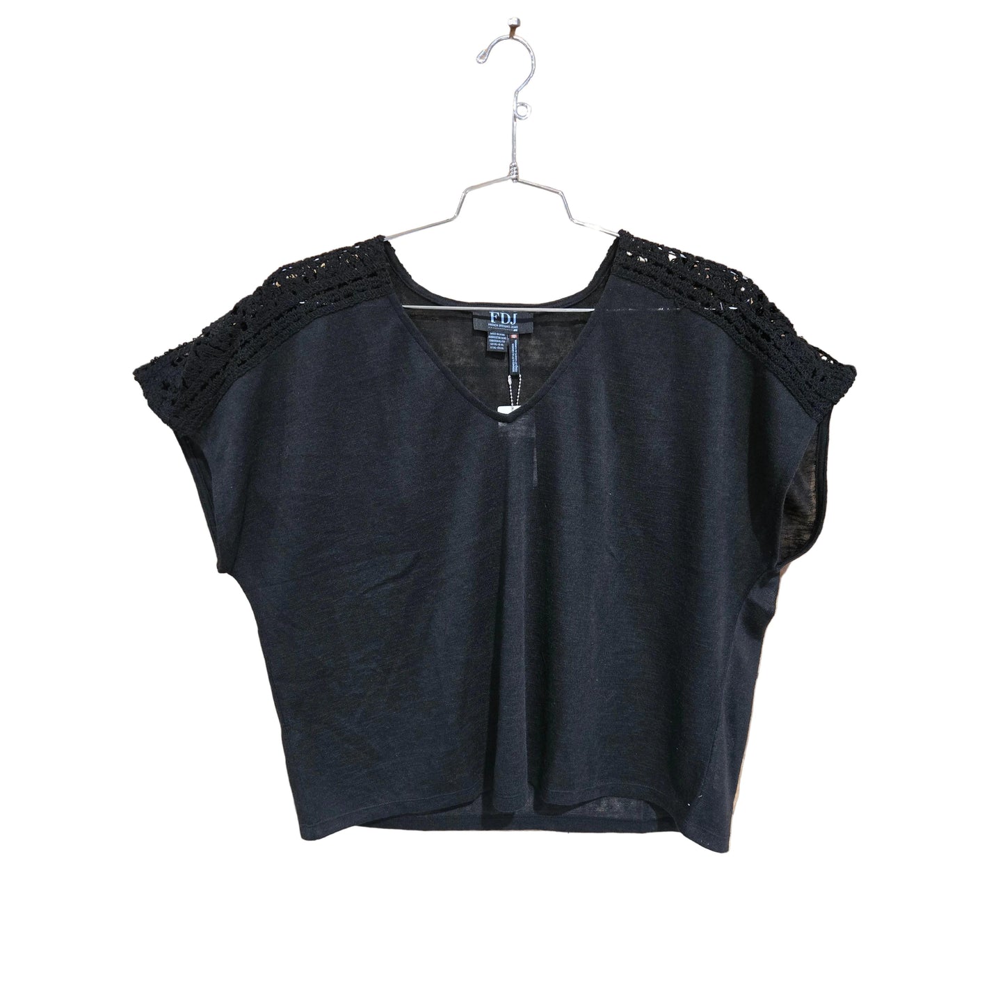 FDJ Women's Dolman Sleeve Crochet Top - Multiple Colours