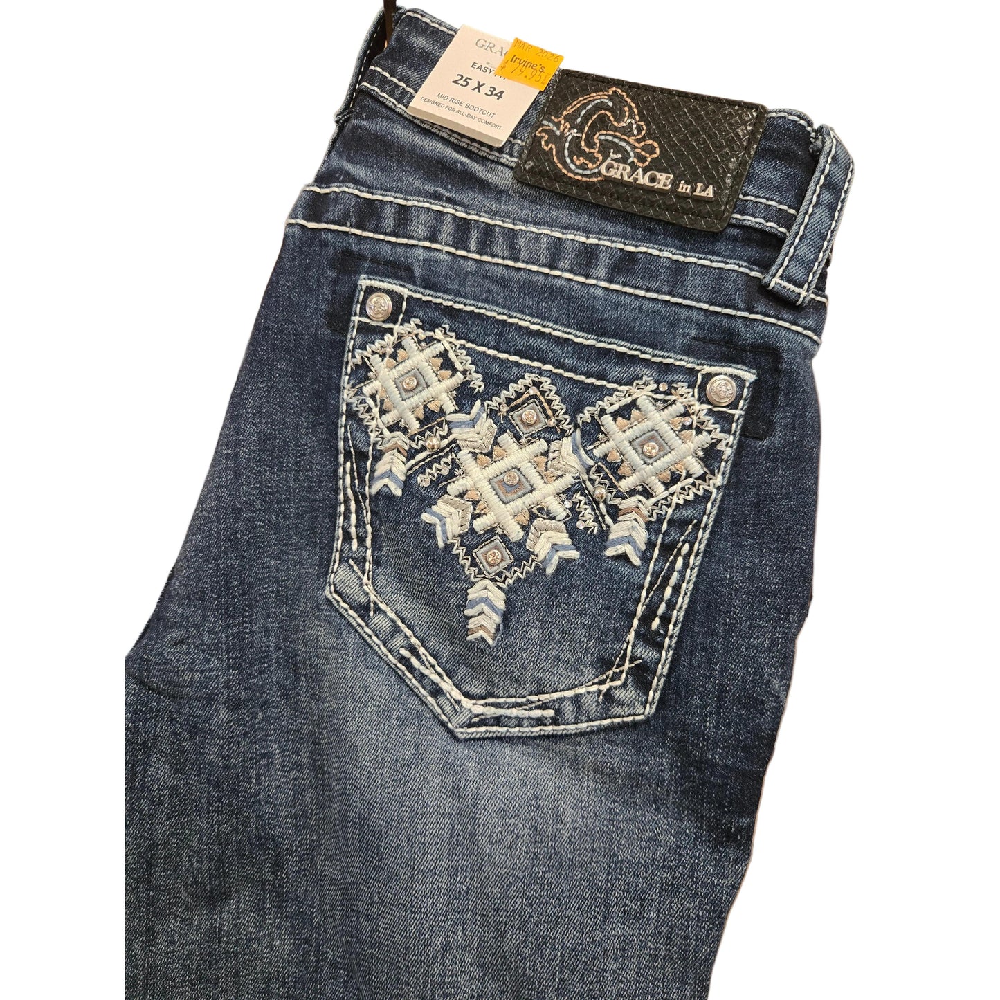 Grace in LA Women's Aztec Jeans