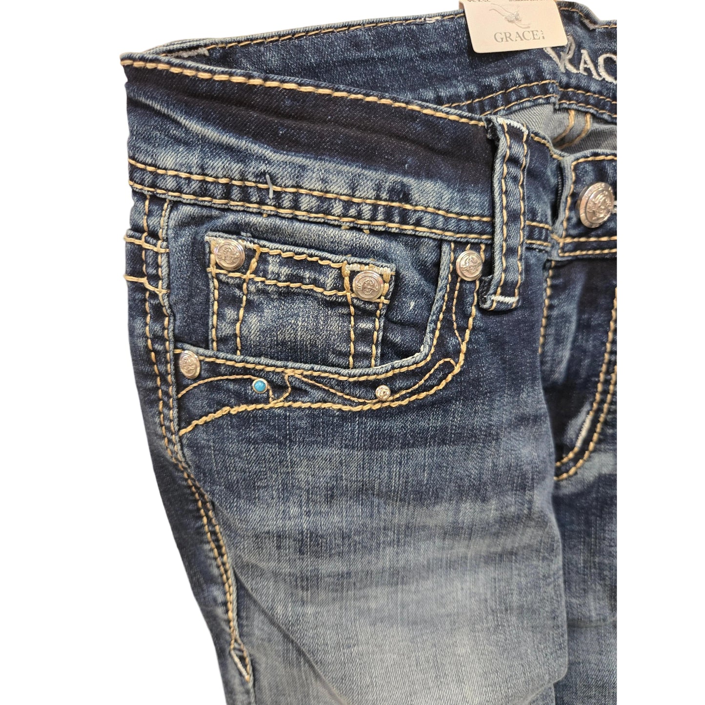 Grace in LA Women's Horse Hide Jeans