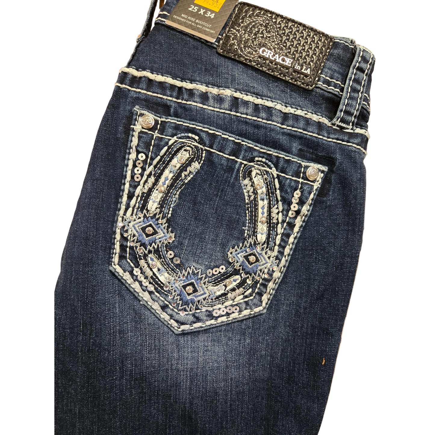 Grace in LA Women's Horse Shoe Jeans