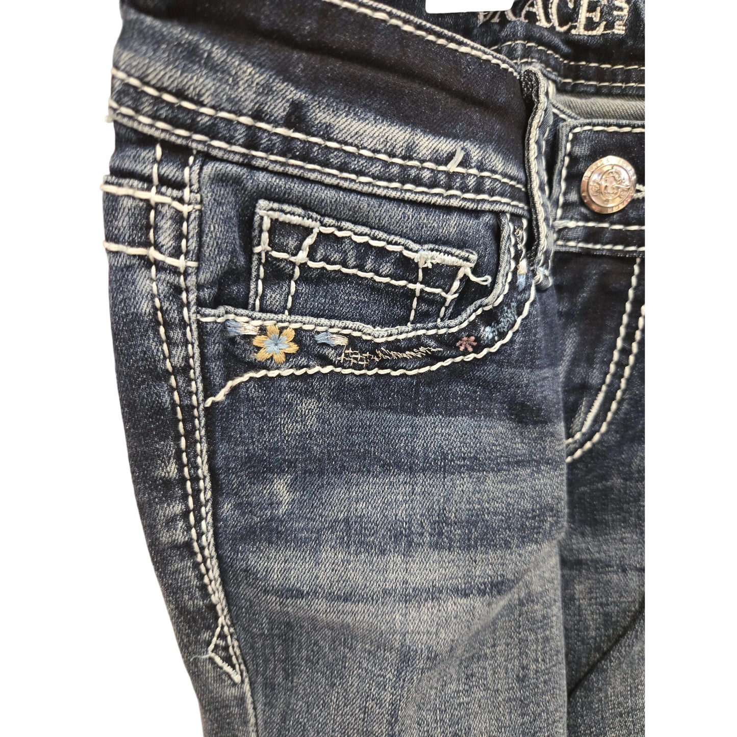 Grace in LA Girl's Paisley Modify Jeans