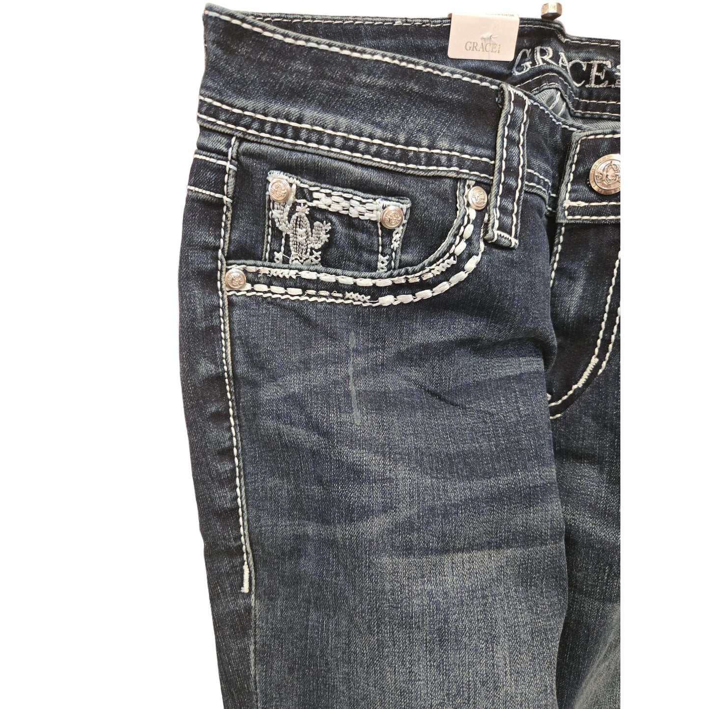 Grace in LA Women's Steer Head Jeans