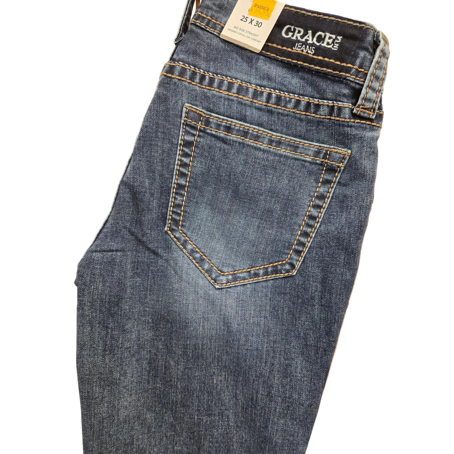Grace in LA Women's Bug Tote Embroidered Jeans
