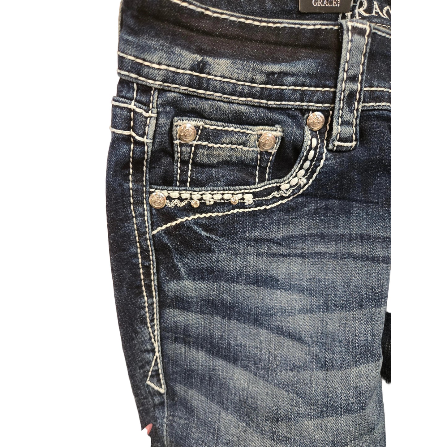Grace in LA Women's Wings Modified Jeans