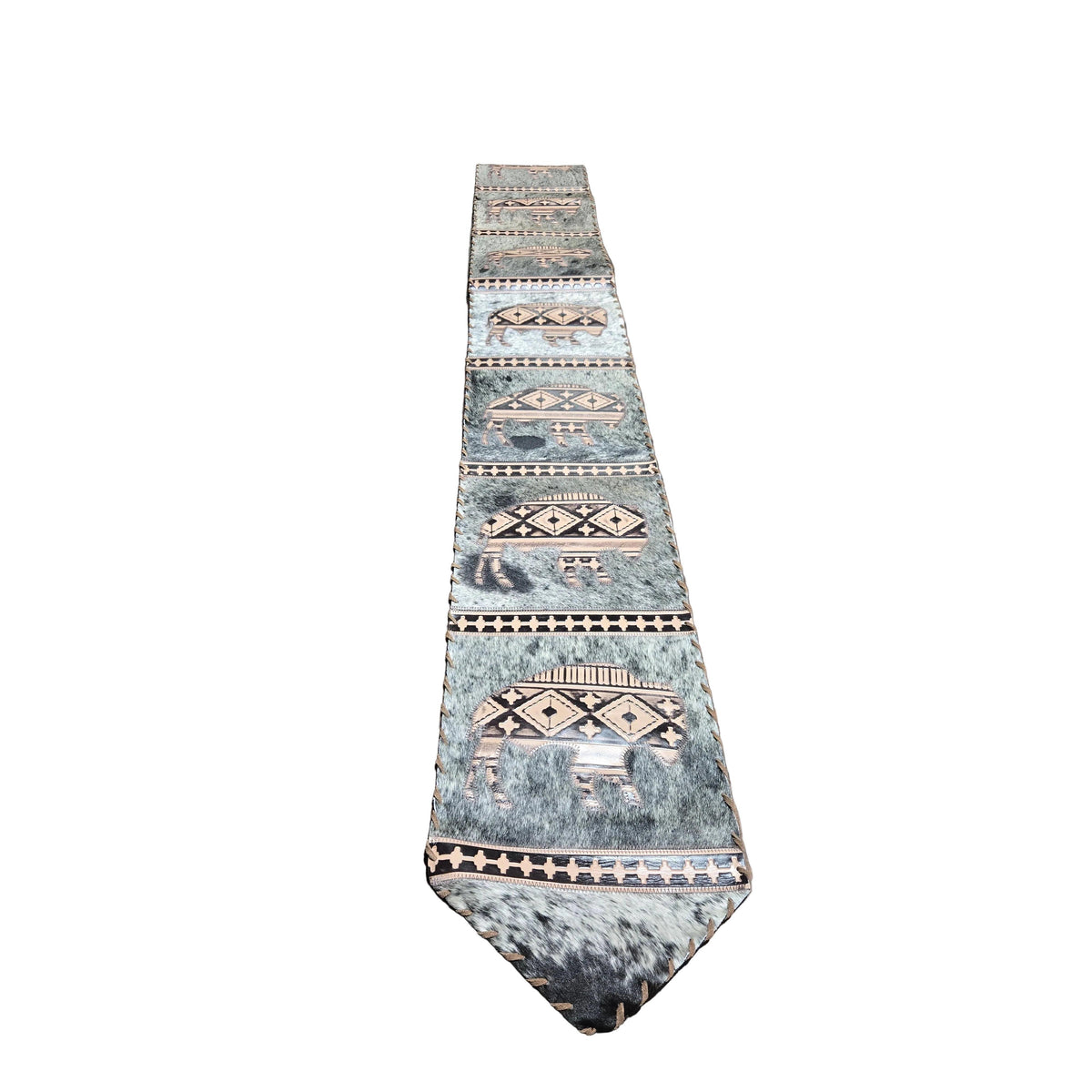 D2W Trading Bison w/Laced Border Detail Table Runner Navajo Peach - Muiltiple Lengths