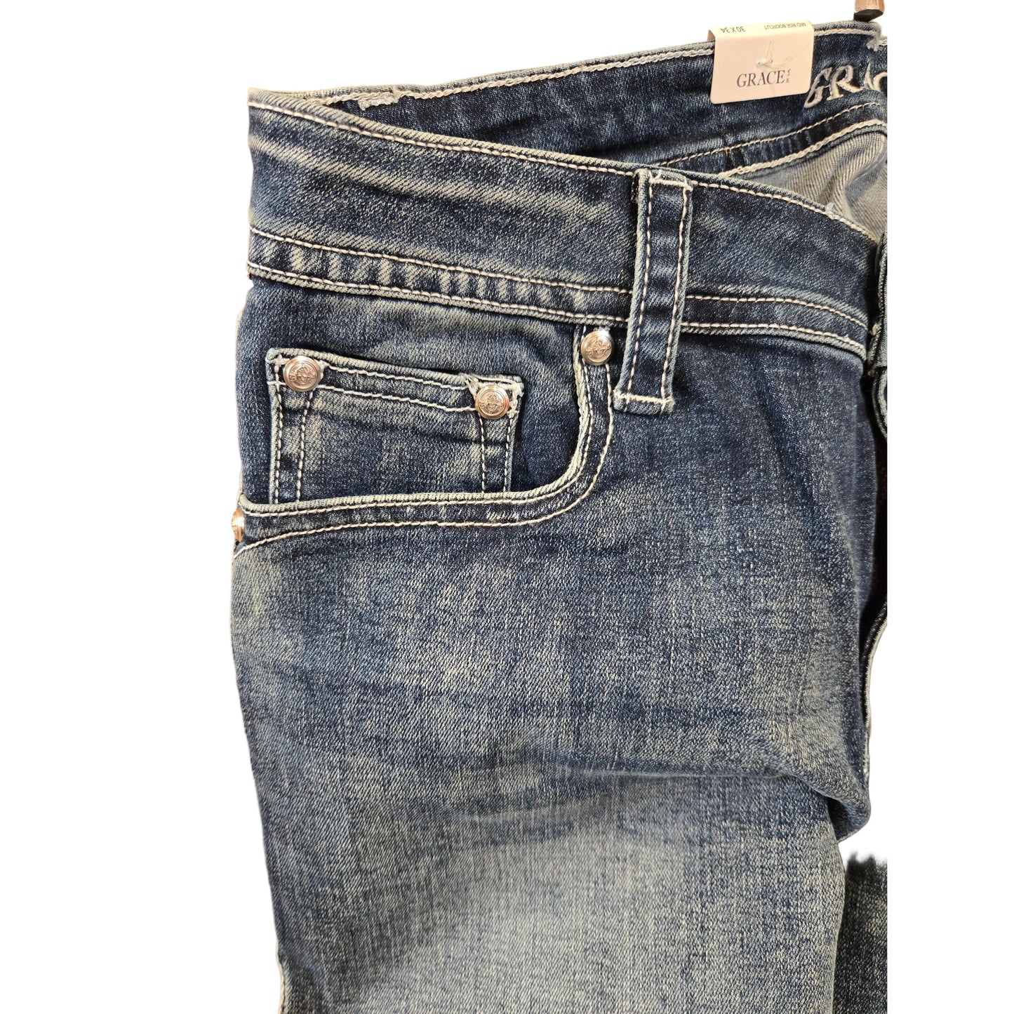 Grace in LA Women's  Midrise Bootcut Jeans