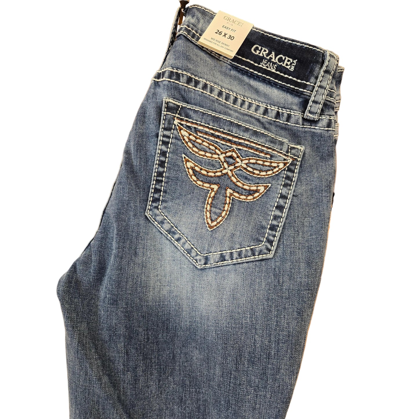Grace in LA Women's Midrise Skinny Jeans