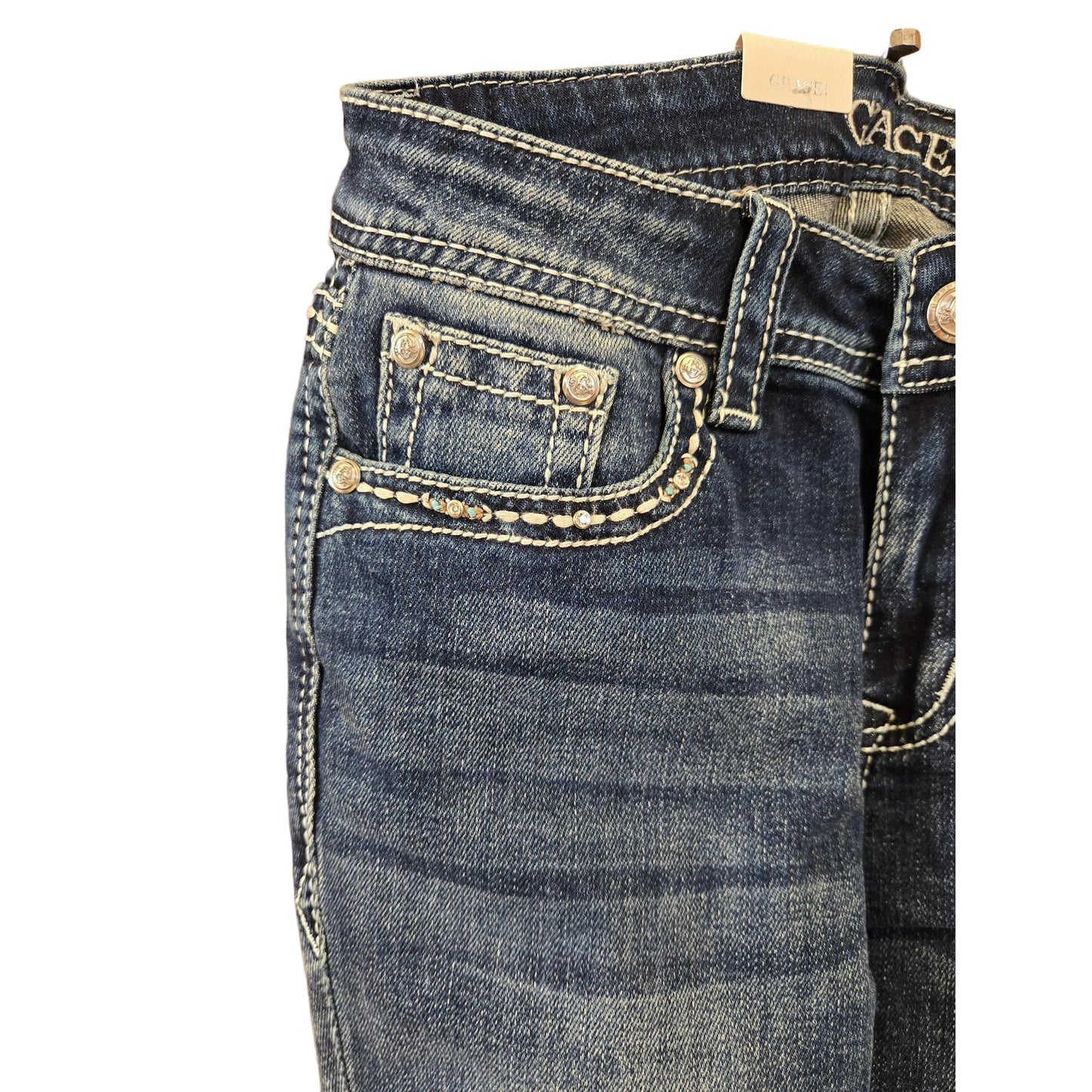 Grace in LA Women's Simple Stitch Jeans