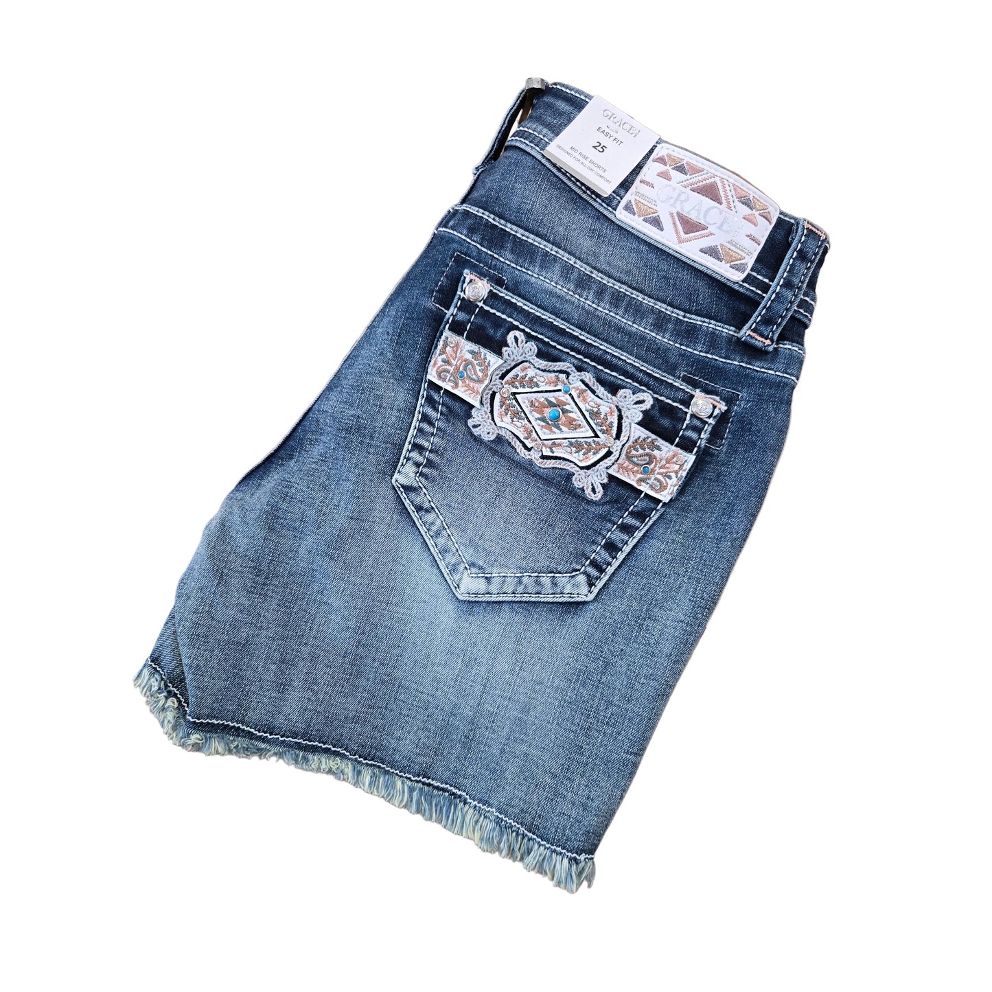 Grace in LA Women's Belt Modify Shorts