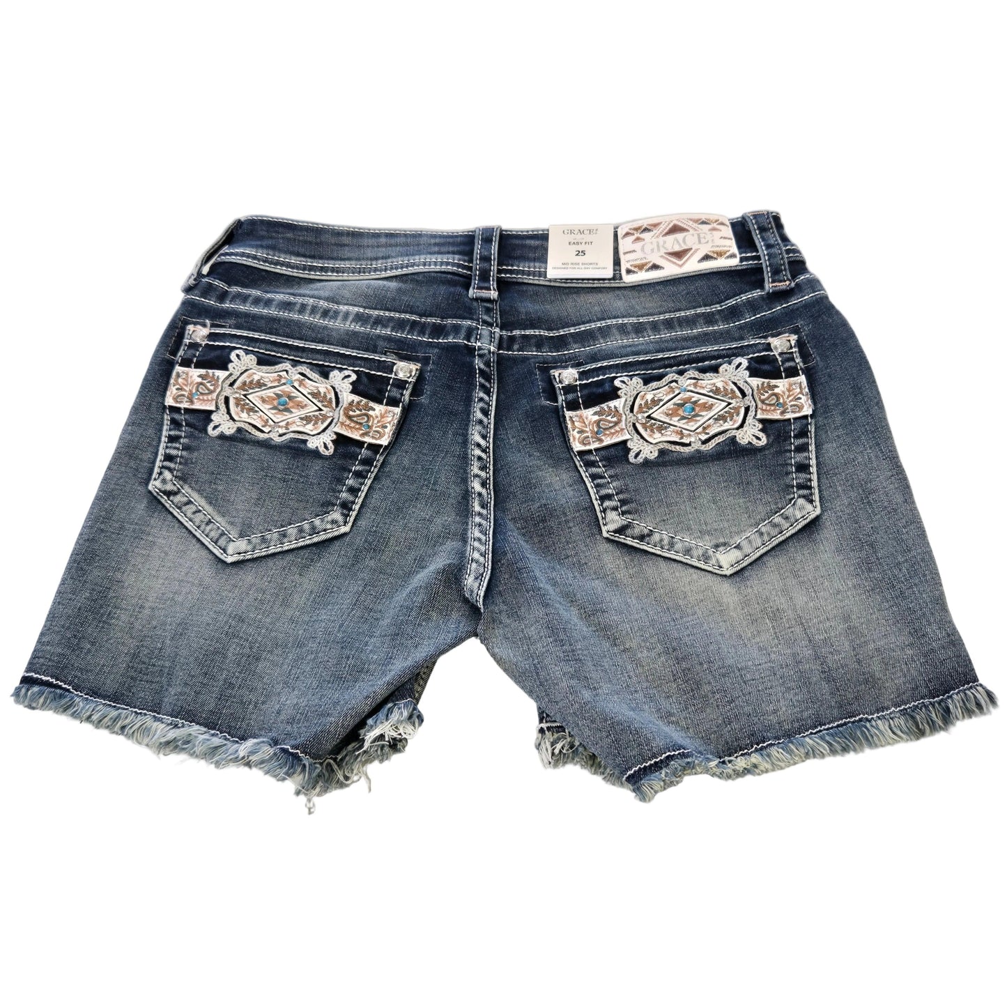 Grace in LA Women's Belt Modify Shorts