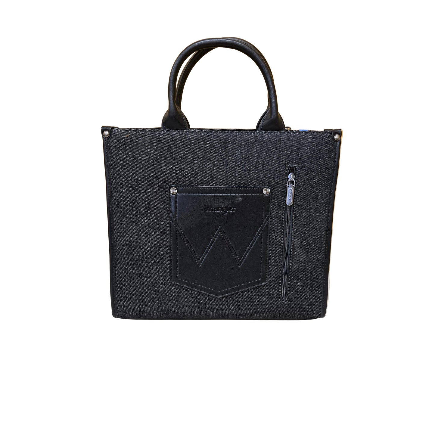Wrangler Aztec Studded Denim Tote & Crossbody Bag- Multiple Colours
