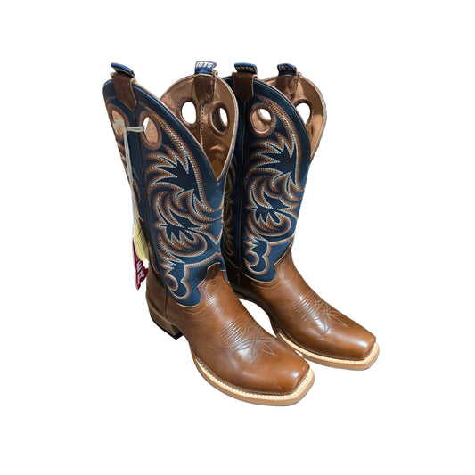 Hyer Men's  Burrton Western Boot - Matte Dark Blue