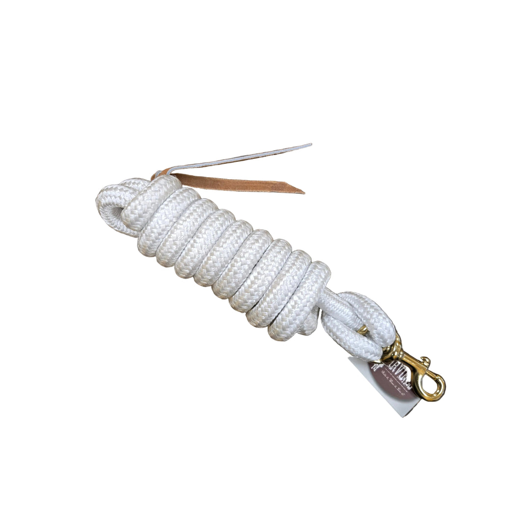 Irvine Cowboy Lead 9 ft 5/8" Lead w/Brass Plated Bolt Snap Solid Colour