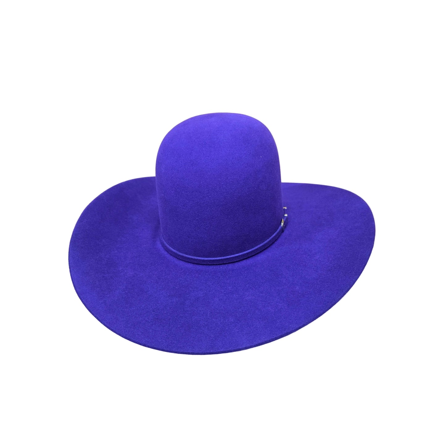 Rodeo King 7X Open Crown Felt Western Hat - Purple