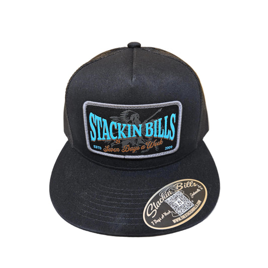 Stackin Bills Tonto Flat Billed Cap - Charcoal