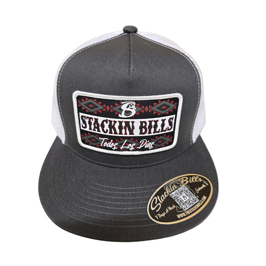 Stackin Bills Tribe Flat Billed Cap - Grey
