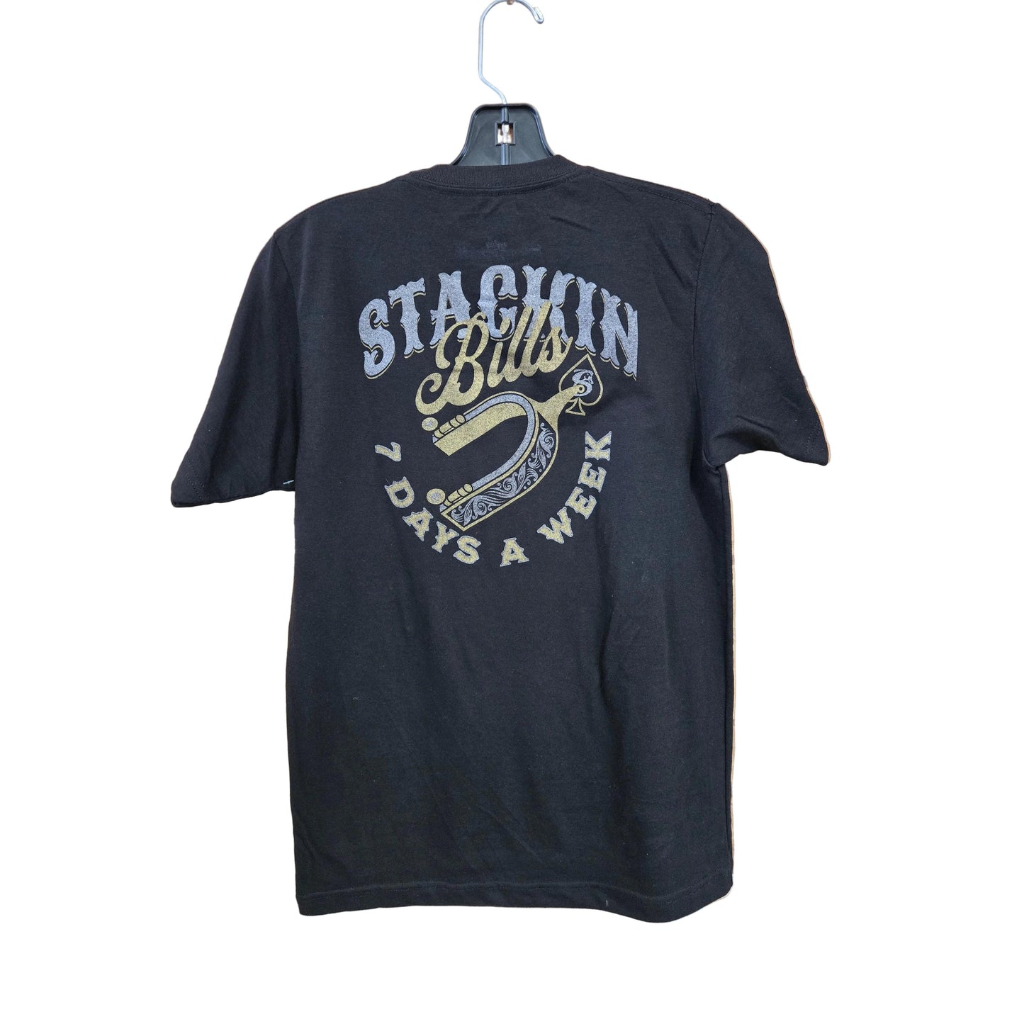 Stackin Bills Spur Tee Shirt - Black