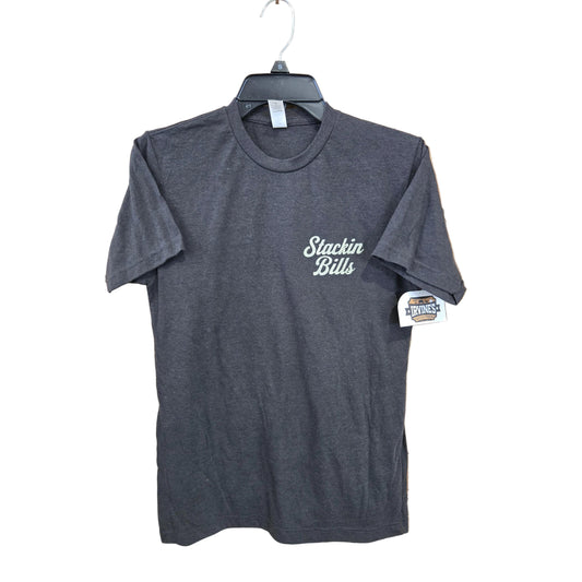 Stackin Bills Bit Tee Shirt - Charcoal