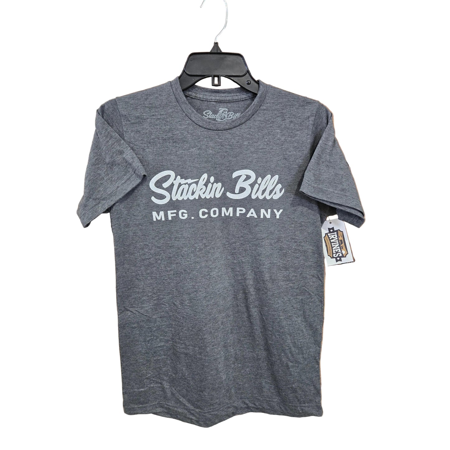 Stackin Bills Lightning Tee Shirt - Grey