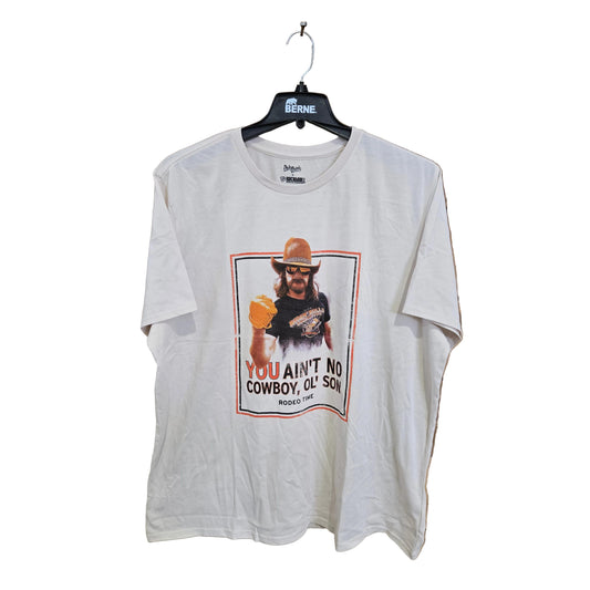 Rock & Roll Men's Dale Brisby You Ain't No Cowboy Short Sleeve Tee Shirt - Natural