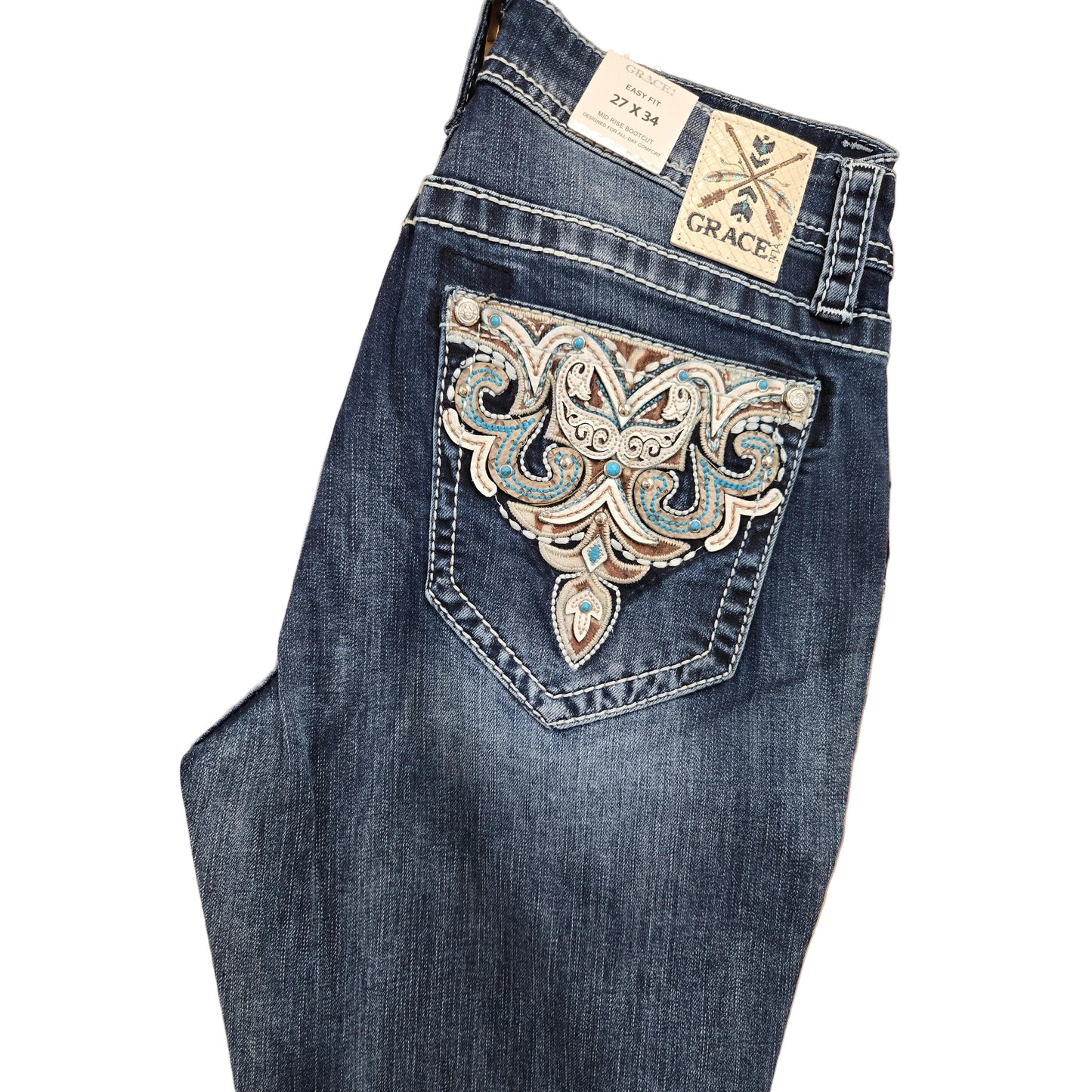 Grace in LA Women's Aztec Jeans
