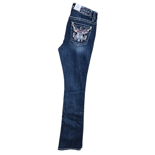 Grace in LA Women's Steer Head Jeans