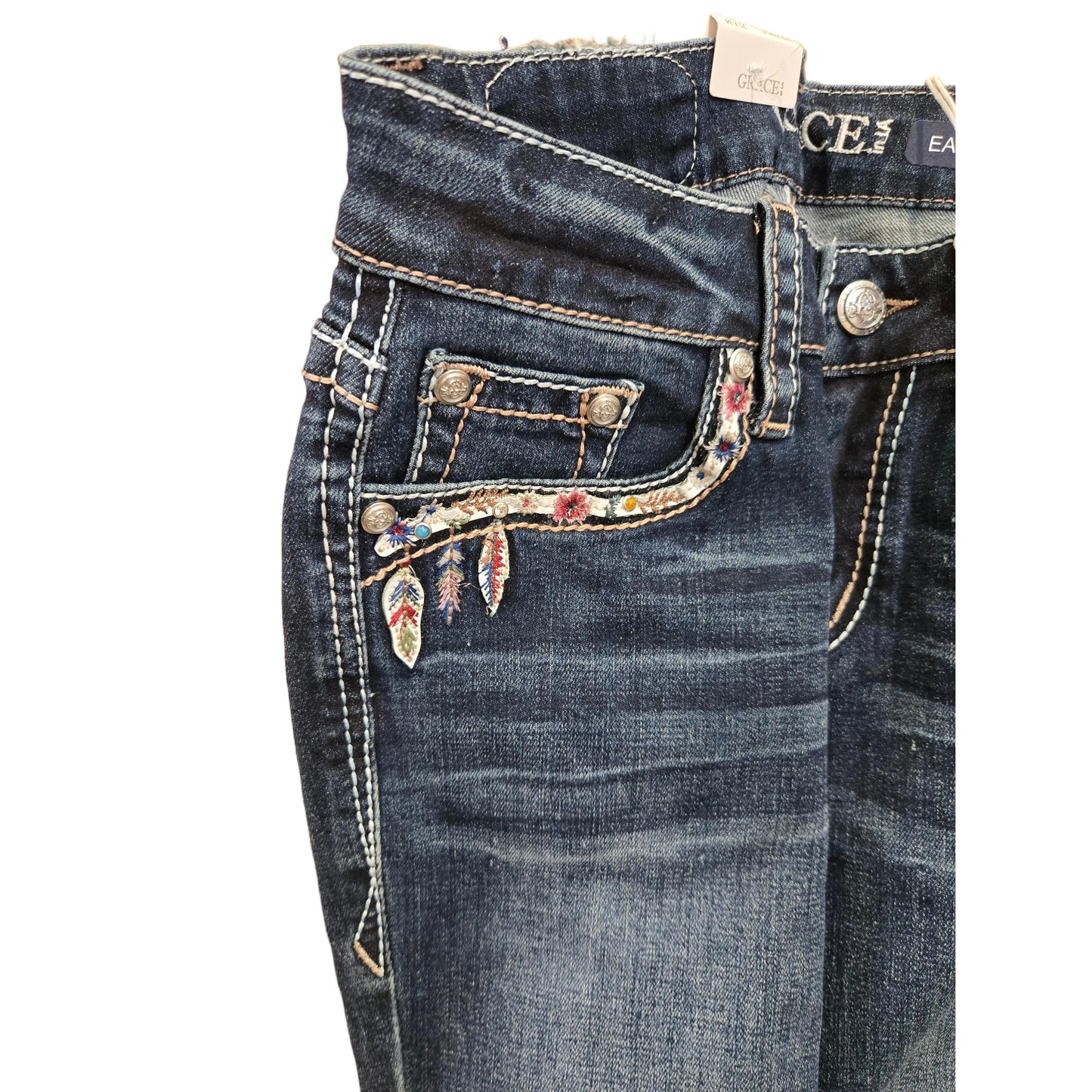 Grace in LA Women's Steer Head Jeans