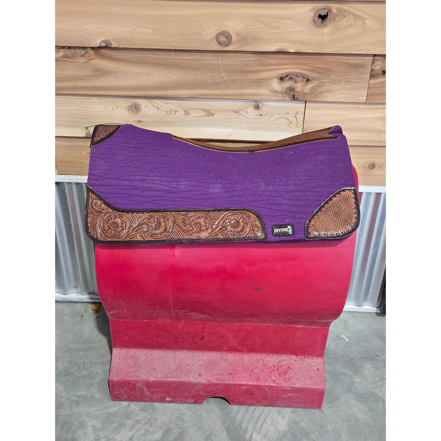 Irvine Compressed Wool Saddle Pad - Tooled Wear Leathers