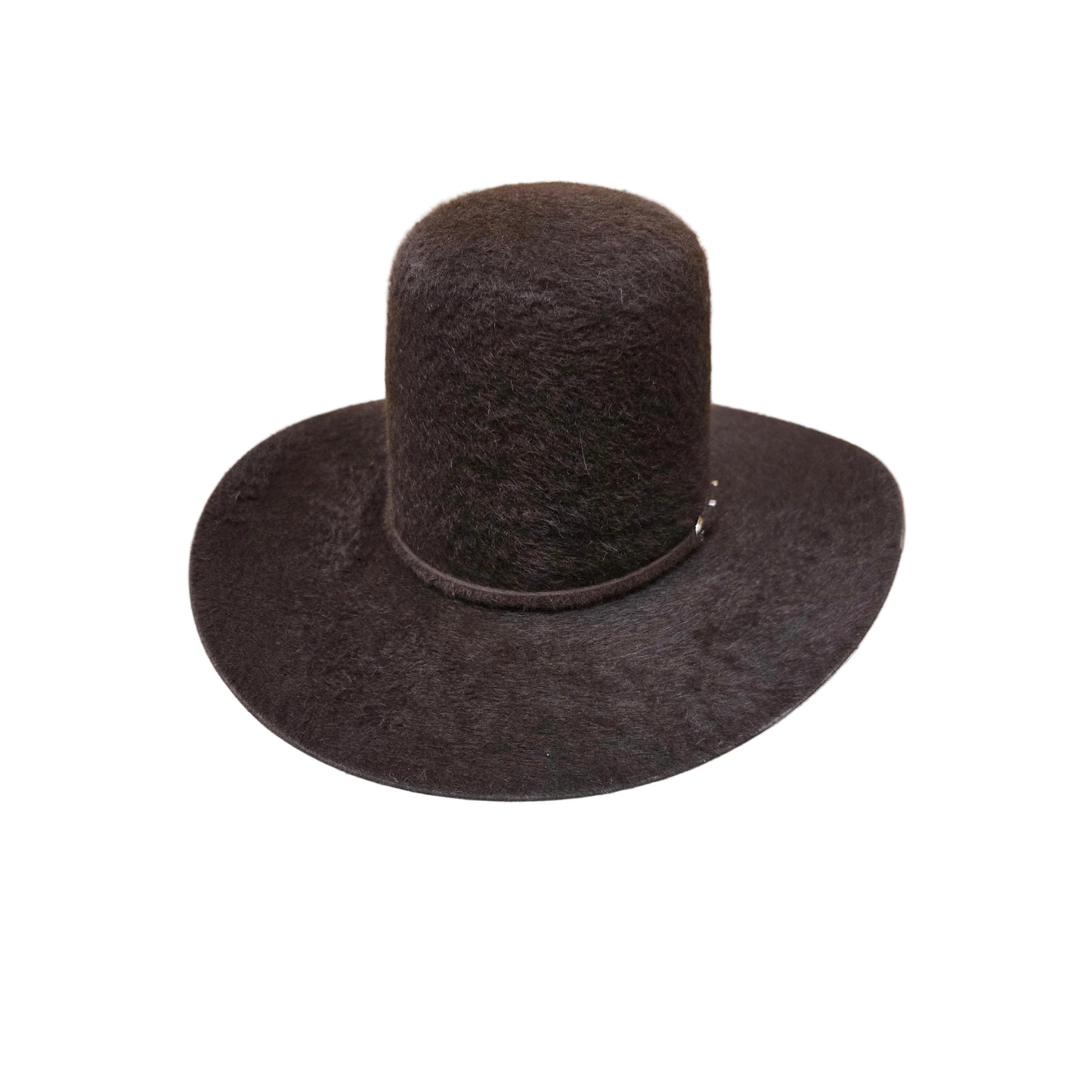 Rodeo King 10X Open Crown Grizzly Western Hat - Chocolate
