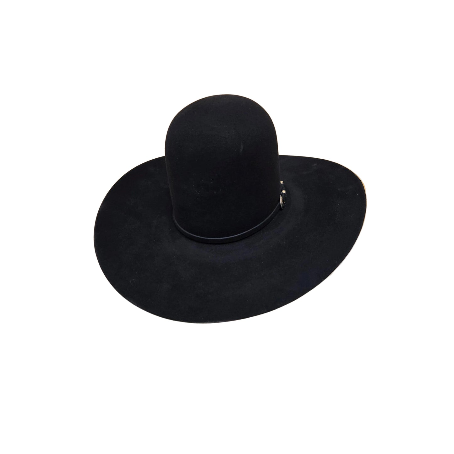 Rodeo King 30X Open Crown Felt Western Hat - Black