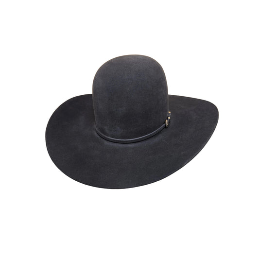 Rodeo King 60X Open Crown Felt Western Hat - Charcoal