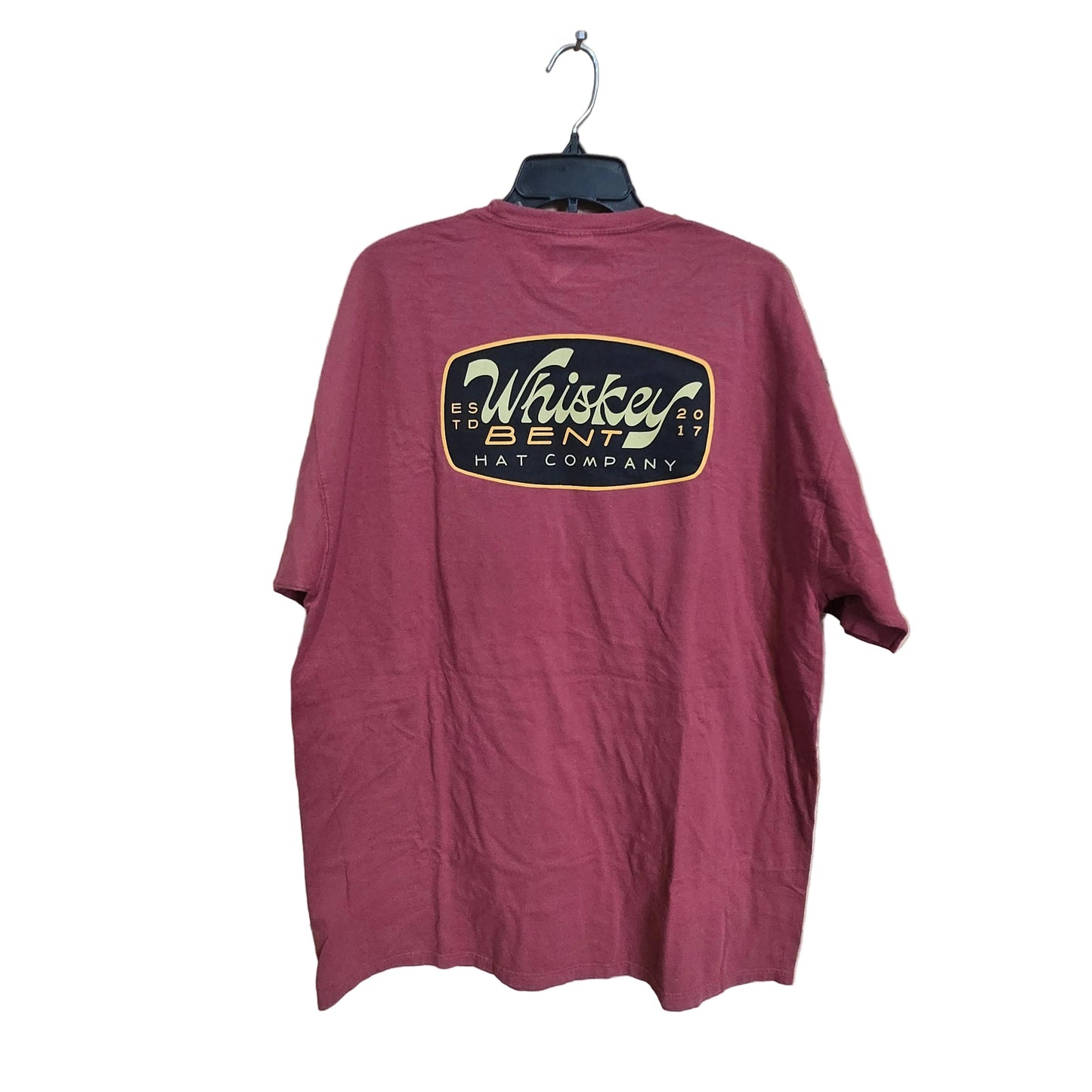 Whiskey Bent Hat Co Damon Tee Shirt - Maroon