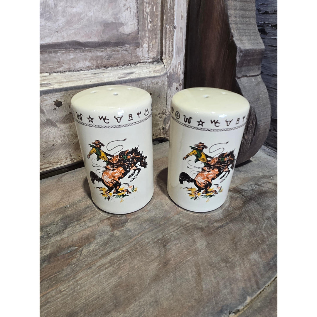 West Creation Bronc Salt &amp; Pepper Shakers