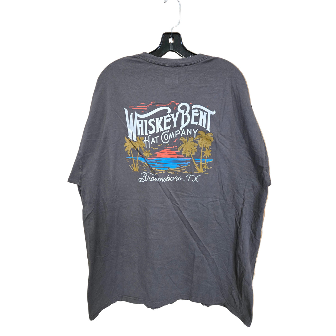 Whiskey Bent Hat Co Beach Front Tee Shirt - Dark Grey