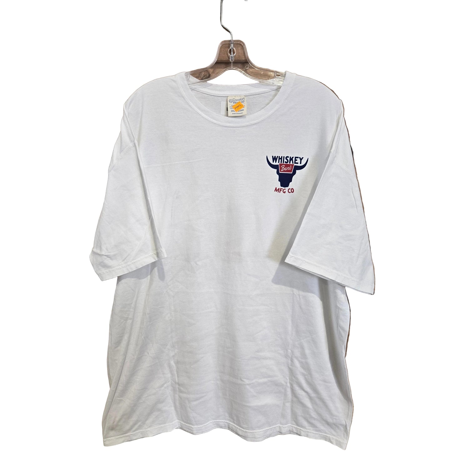Whiskey Bent Hat Co Bull Tee Shirt - White