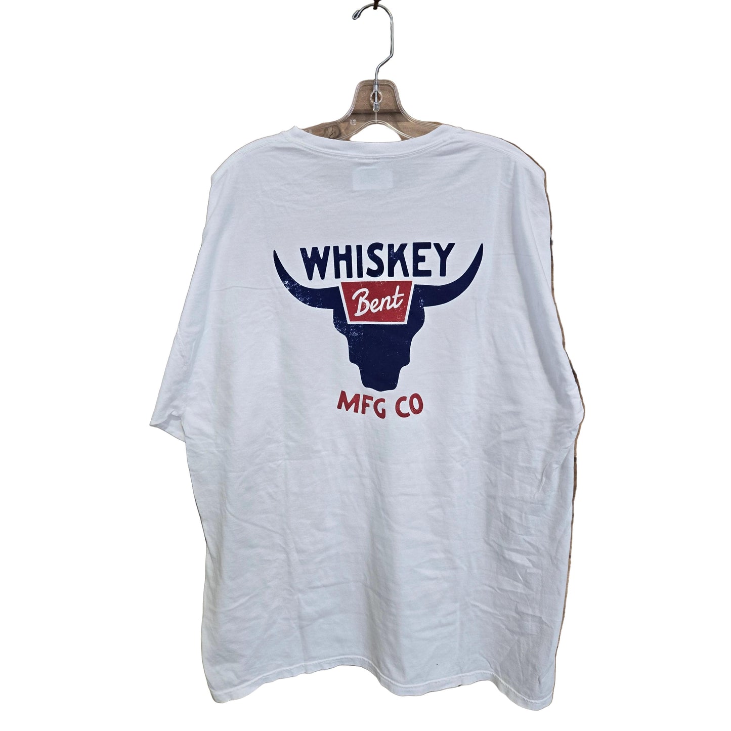 Whiskey Bent Hat Co Bull Tee Shirt - White