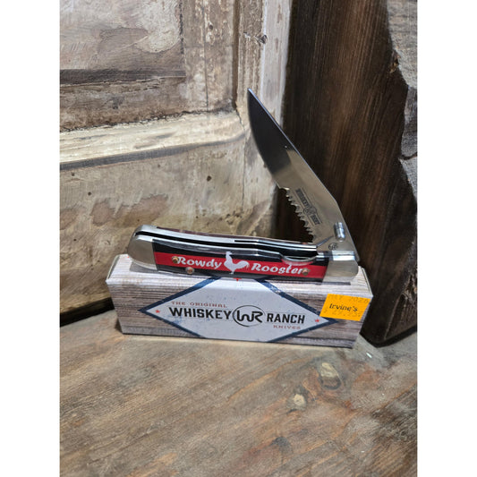 Whiskey Bent Rowdy Rooster Trapper Lock Pocket Knife