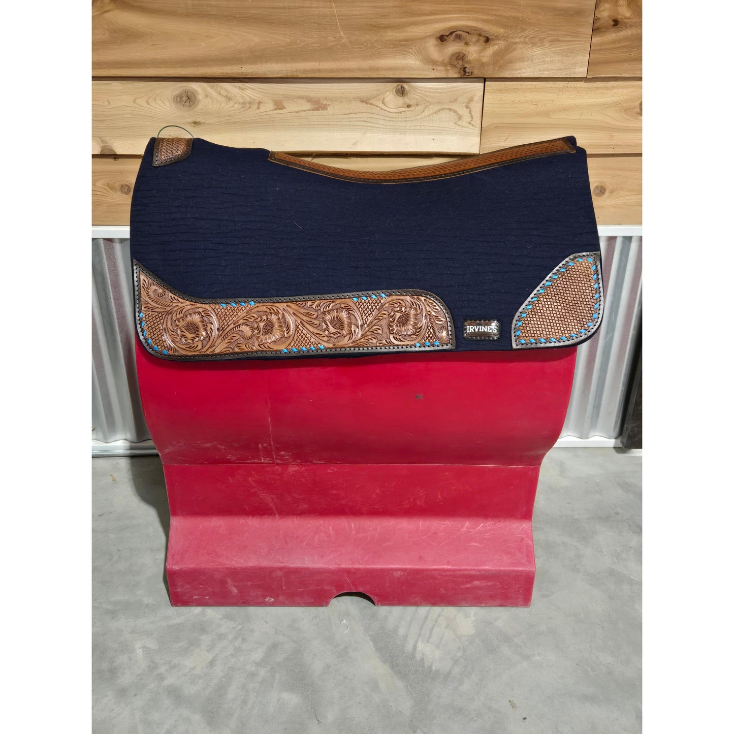 Irvine Compressed Wool Saddle Pad - Tooled Wear Leathers