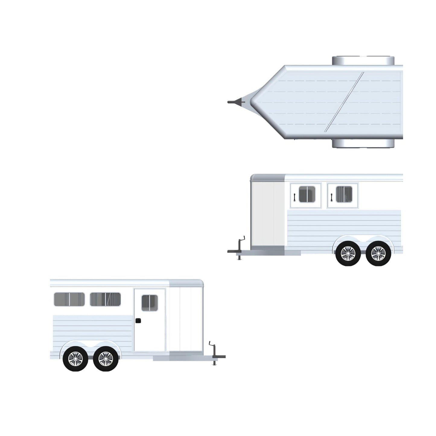 **COMING SOON** 2027 4-Star 11' 2-Horse Slant Load Bumper Pull