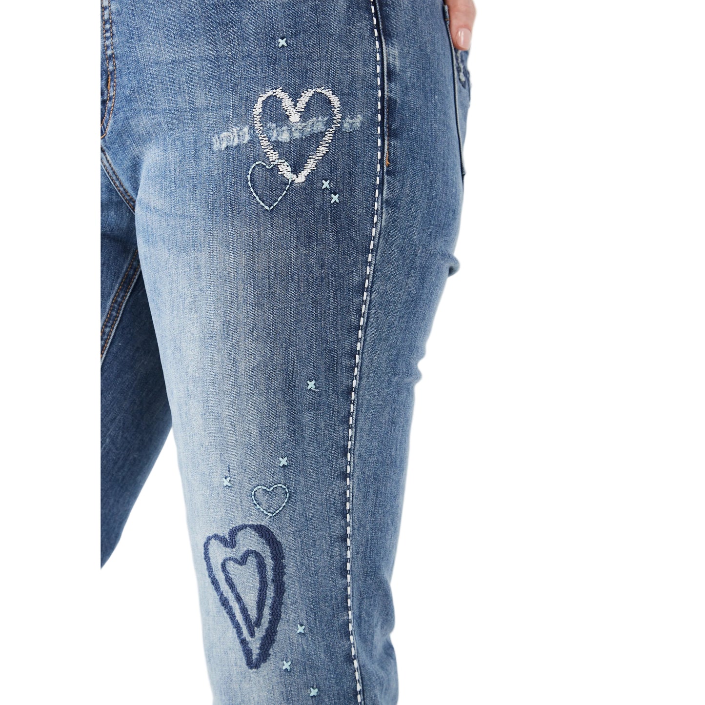 FDJ Women's Girlfriend Ankle Jeans - Light Blue