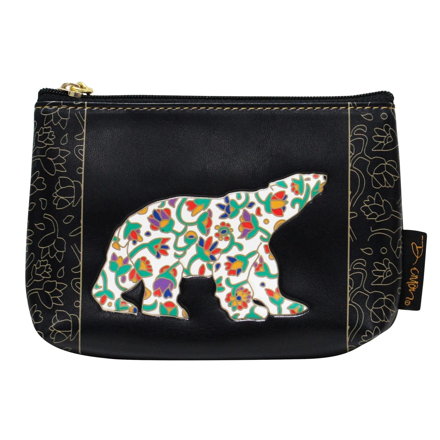 Dawn Oman Spring Bear Coin Purse- Black