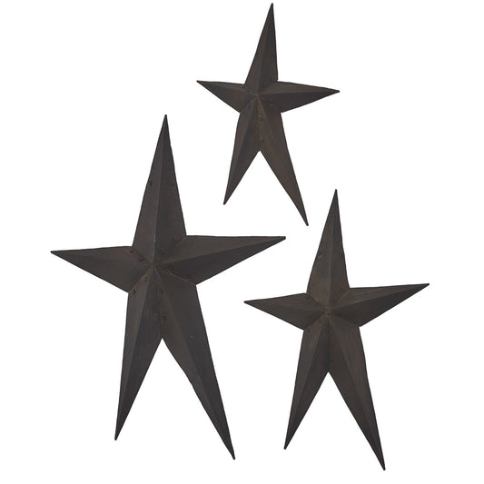 Rivet Metal Stars -  Set of 3