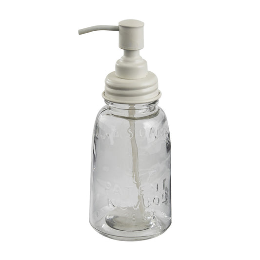 Mason Jar Soap Dispenser - White