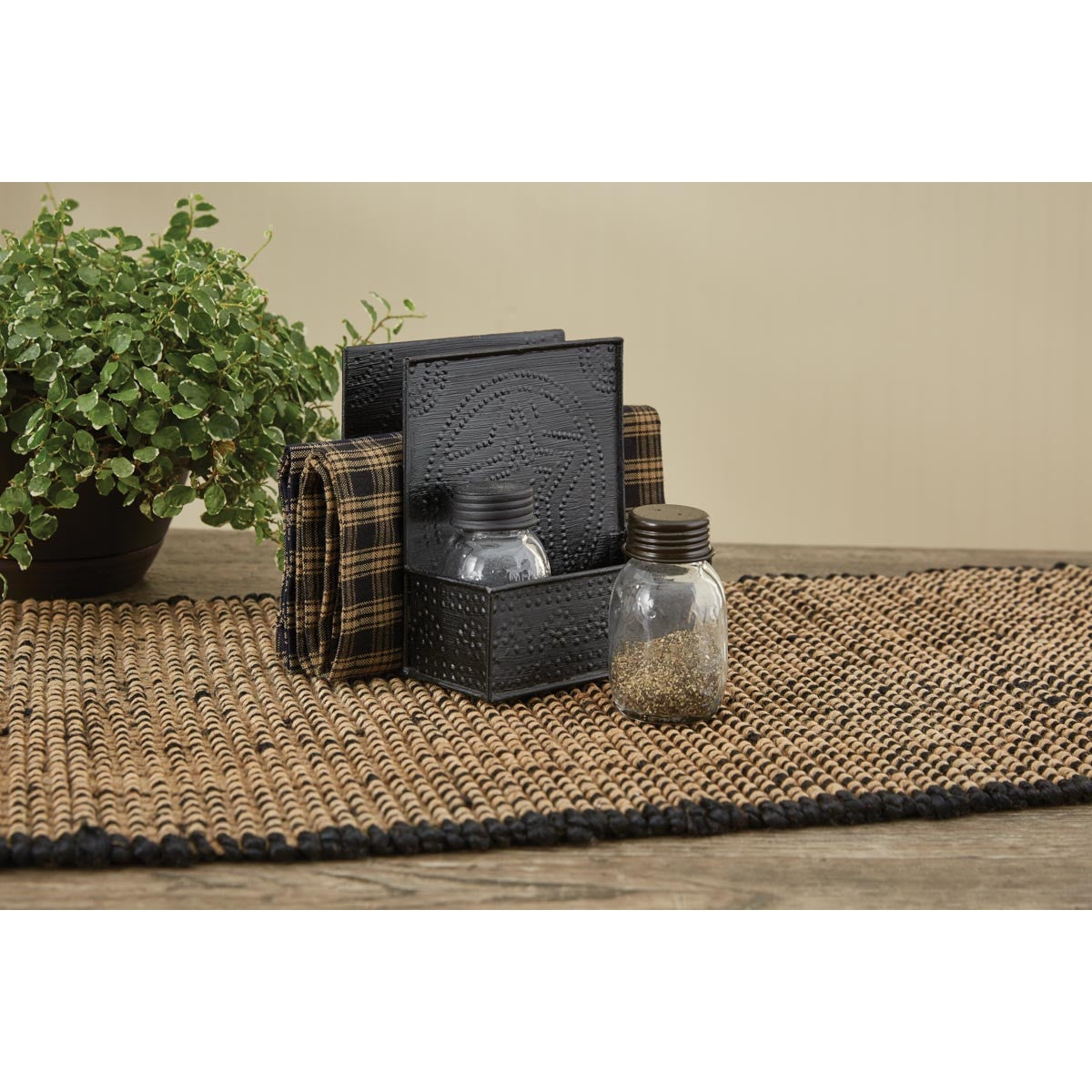 Punched Star Napkin, Salt & Pepper Holder