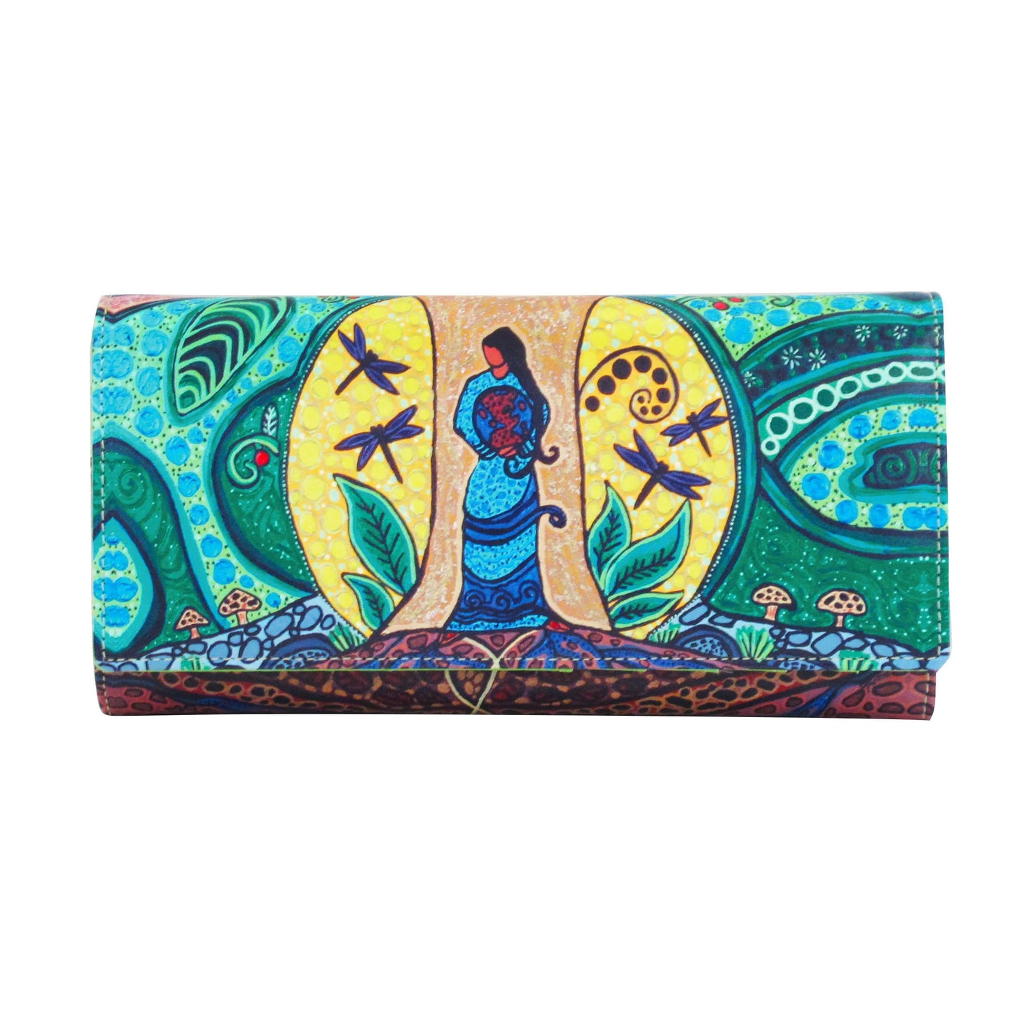 Leah Dorion Strong Earth Woman Wallet- Multi
