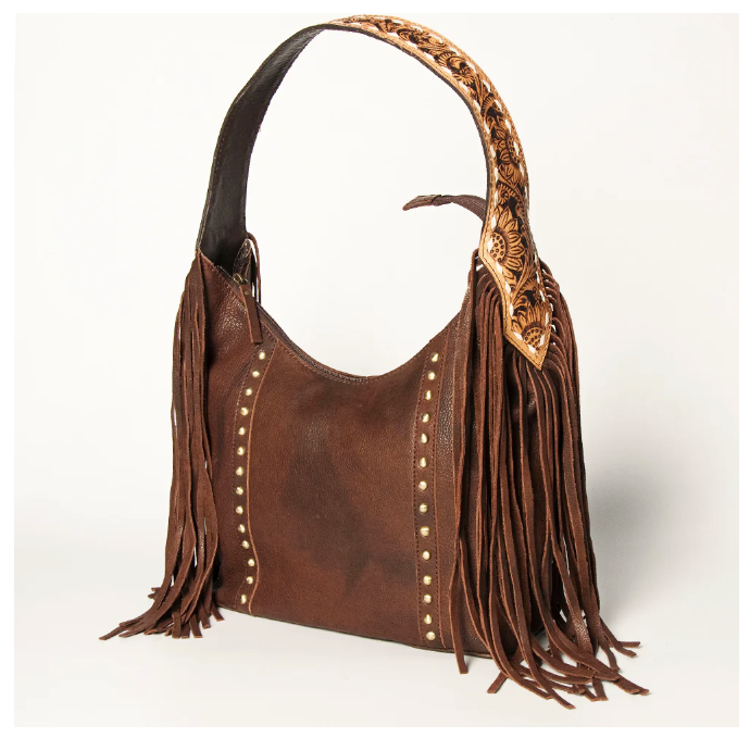 American Darling Women's Genuine Leather Western Hobo Bag