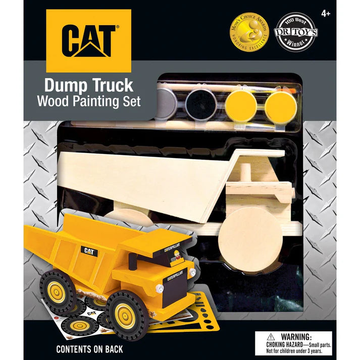 Masterpiece CAT - Caterpillar Dump Truck Wood Craft & Paint Kit