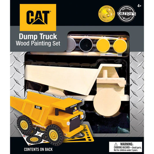 Masterpiece CAT - Caterpillar Dump Truck Wood Craft & Paint Kit