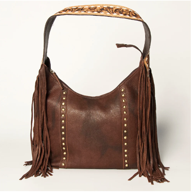 American Darling Women's Genuine Leather Western Hobo Bag